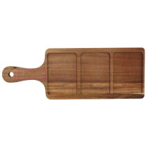 InSideOut houten serveerplank met 3 keramische schaaltjes