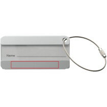 Alu bagagelabel rechthoek