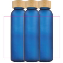 Waterfles glas & bamboe 50 cl.