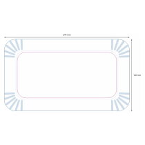 Kartonnen bordje rechthoek