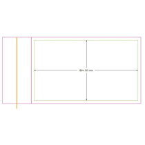 Papieren vlaggetje 11,5 x 24 cm, 150 g/m&sup2;