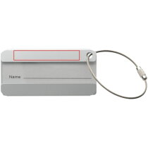 Alu bagagelabel rechthoek