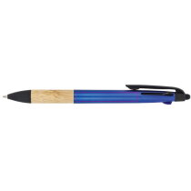 3-kleuren pen met bamboe grip