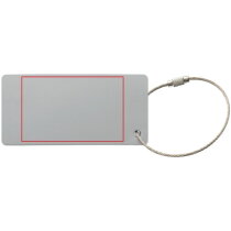 Alu bagagelabel rechthoek