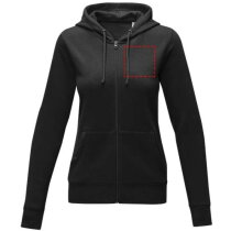 Theron dames hoodie met ritssluiting
