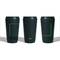 Topl Recycled RVS To Go beker gepatenteerd 360 Lid 354ml