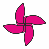 Kunststof windmolentjes