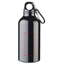 Oregon 400 ml waterfles van RCS-gecertificeerd gerecycled aluminium met karabijnhaak