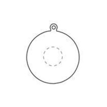 Kerstbal &Oslash; 7 cm Recycled PP - Made in Europe