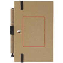 Kartonnen notitieboek A6 + pen