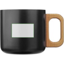 Gerecycled roestvrijstalen dubbelwandige beker 400 ml Dwight