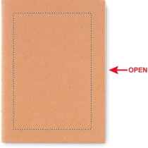 MINI PAPER BOOK A6 schrift met karton omslag