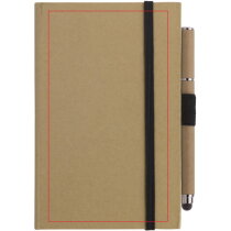 Kartonnen notitieboek A6 + pen
