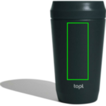 Topl Recycled RVS To Go beker gepatenteerd 360 Lid 354ml