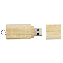 Bamboe USB 2.0 met sleutelring