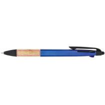 3-kleuren pen met bamboe grip