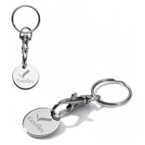 Sleutelhanger Winkelwagenmuntje