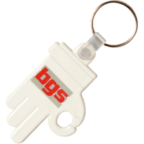 Kunststof sleutelhanger OK Hand