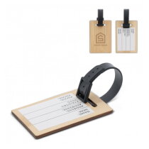 Bagagelabel bamboe
