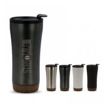 Dubbelwandige mok met kurk onderzijde 480ml