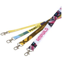 Lanyard met 1 zijde sublimatie voorzien van haak en veiligheidssluiting