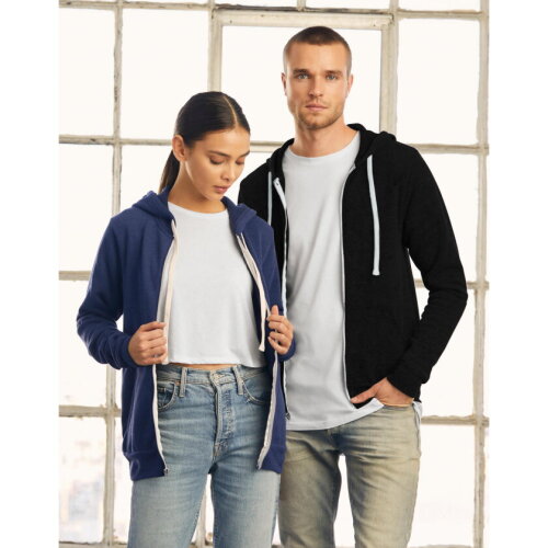 Unisex Triblend Full Zip Hoodie