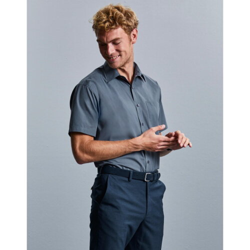 Short Sleeve Poplin Shirt
