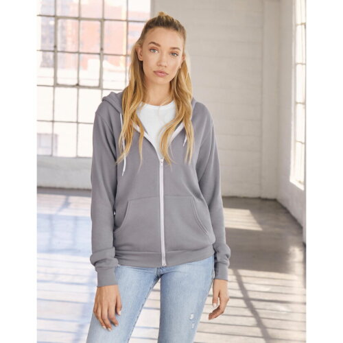 Unisex Poly-Cotton Full Zip Hoodie