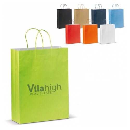 Papieren tas groot Eco look