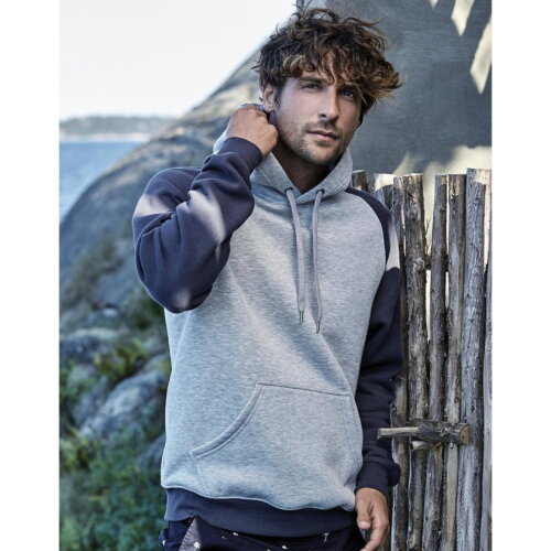 Two-Tone Hooded Sweatshirt