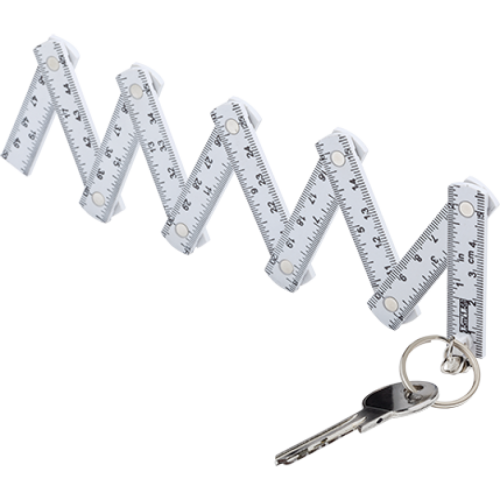 Duimstok/sleutelhanger 50 cm geijkt volgens EG ijknorm klasse 11