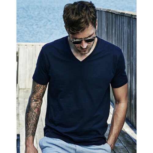 Mens Fashion V-Neck Sof-Tee
