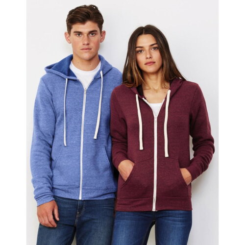 Unisex Triblend Full Zip Hoodie