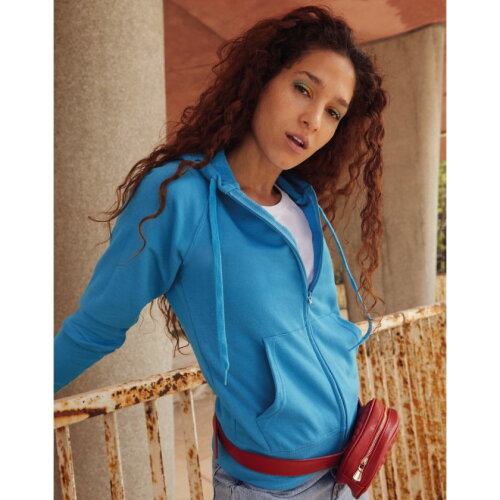 Lightweight Hooded Sweat Jacket Lady-Fit