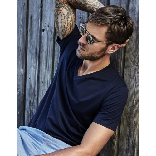 Mens Fashion V-Neck Sof-Tee