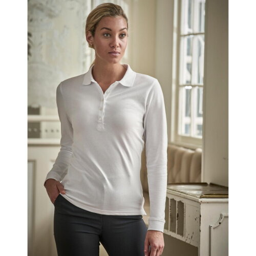 Ladies Luxury LS Stretch Polo