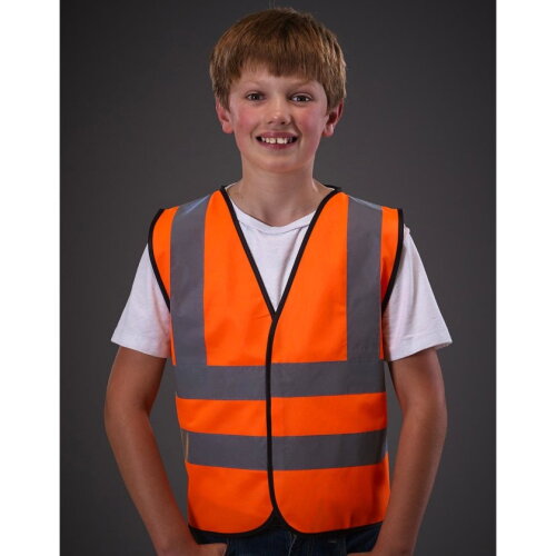 Kids Hi-Vis 2 Band + Brace Waistcoat