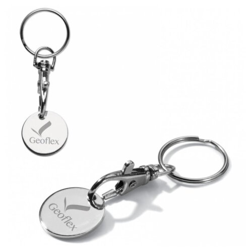 Sleutelhanger Winkelwagenmuntje