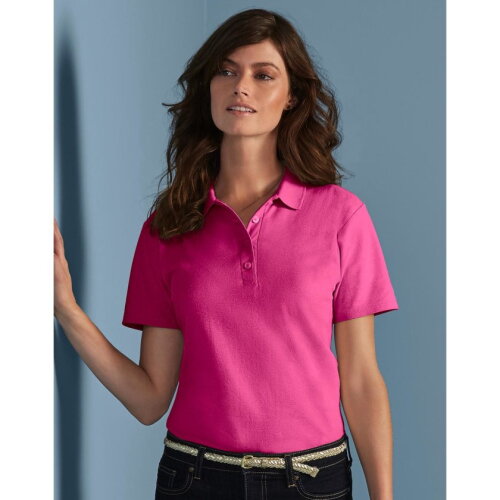 Softstyle&reg; Ladies Double Pique Polo