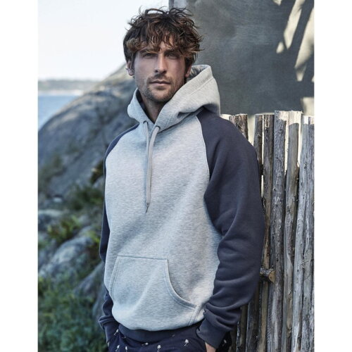 Two-Tone Hooded Sweatshirt