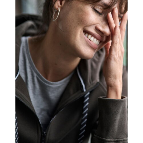 Ladies Hooded Zip Sweat