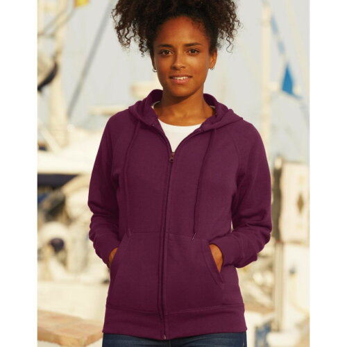 Lightweight Hooded Sweat Jacket Lady-Fit