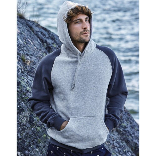 Two-Tone Hooded Sweatshirt