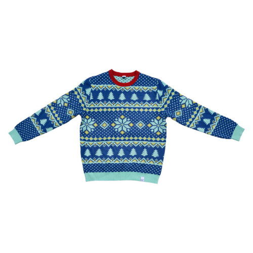 Custom kersttrui van gerecycled polyester