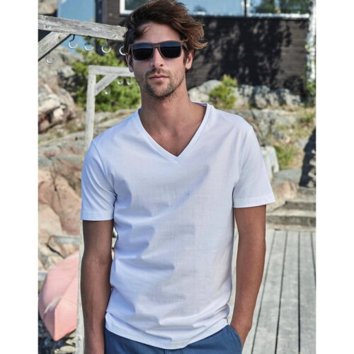 Mens Fashion V-Neck Sof-Tee