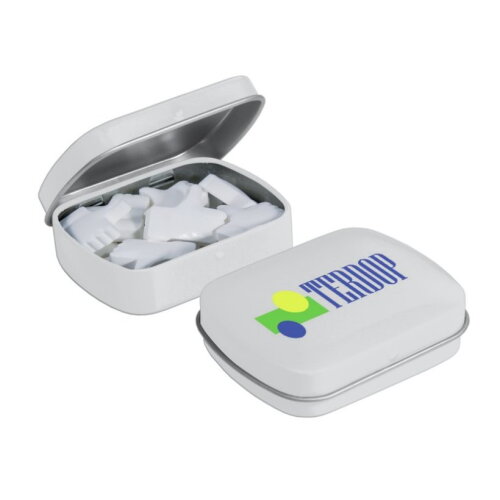 Mini scharnierblikje vorm mints