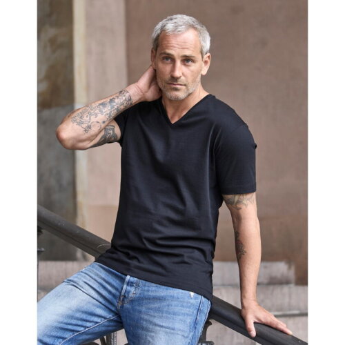 Mens Fashion V-Neck Sof-Tee