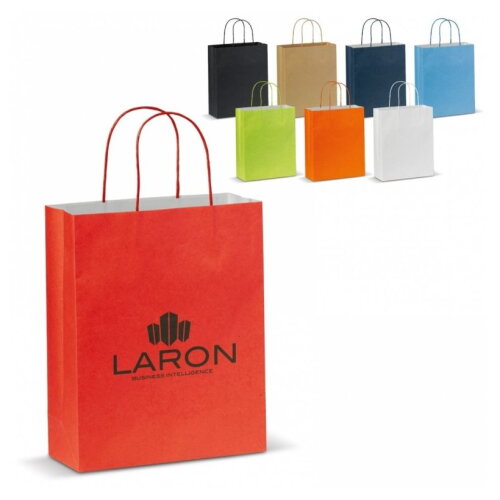 Papieren tas middel Eco look