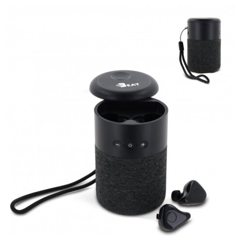 Draadloze speaker William met TWS oortjes