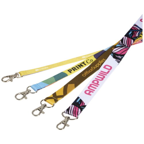 Lanyard met 1 zijde sublimatie voorzien van haak en veiligheidssluiting